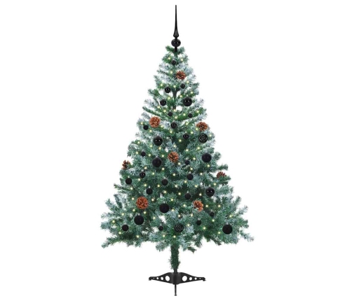 Mākslīgā Ziemassvētku Eglīte Zaļa 150 Cm Pvc Un Tērauds Vidaxl