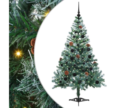 Mākslīgā Ziemassvētku Eglīte Zaļa 150 Cm Pvc Un Tērauds Vidaxl