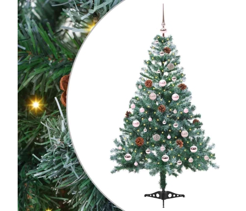 Mākslīgā Ziemassvētku Eglīte Zaļa 150 Cm Pvc Un Tērauds Vidaxl