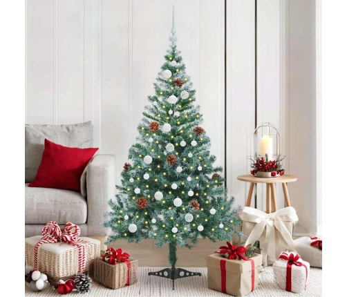 Mākslīgā Ziemassvētku Eglīte Zaļa 150 Cm Pvc Un Tērauds Vidaxl