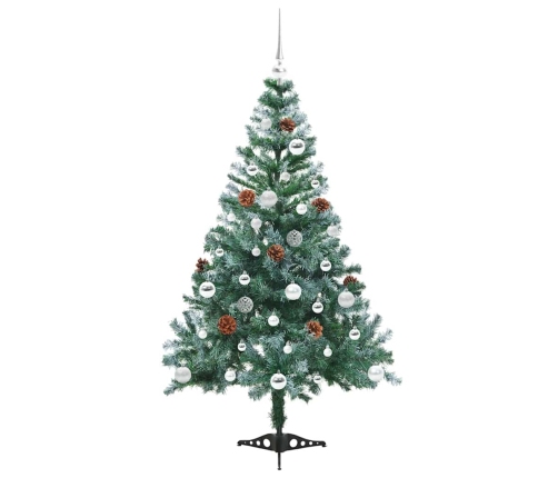 Mākslīgā Ziemassvētku Eglīte Zaļa 150 Cm Pvc Un Tērauds Vidaxl