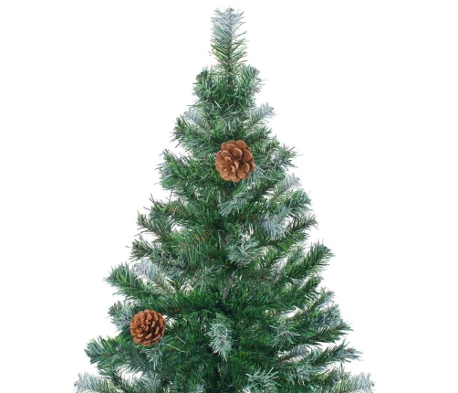 Mākslīgā Ziemassvētku Eglīte Zaļa 150 Cm Pvc Un Tērauds Vidaxl