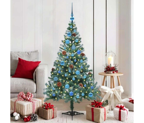 Mākslīgā Ziemassvētku Eglīte Zaļa 150 Cm Pvc Un Tērauds Vidaxl