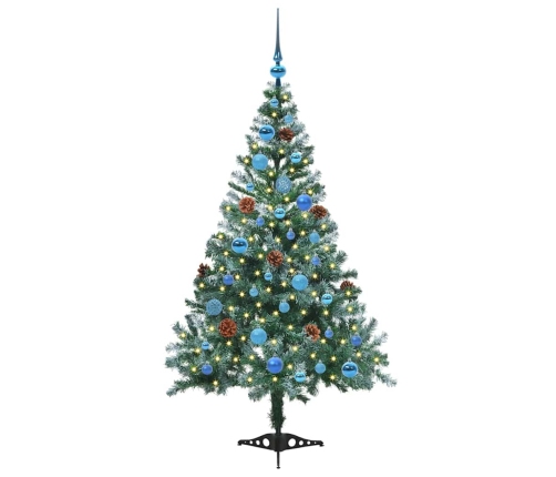 Mākslīgā Ziemassvētku Eglīte Zaļa 150 Cm Pvc Un Tērauds Vidaxl