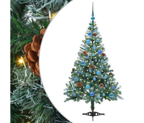 Mākslīgā Ziemassvētku Eglīte Zaļa 150 Cm Pvc Un Tērauds Vidaxl