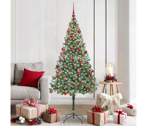 Mākslīgā Ziemassvētku Eglīte Zaļa 180 Cm Pvc Un Tērauds Vidaxl