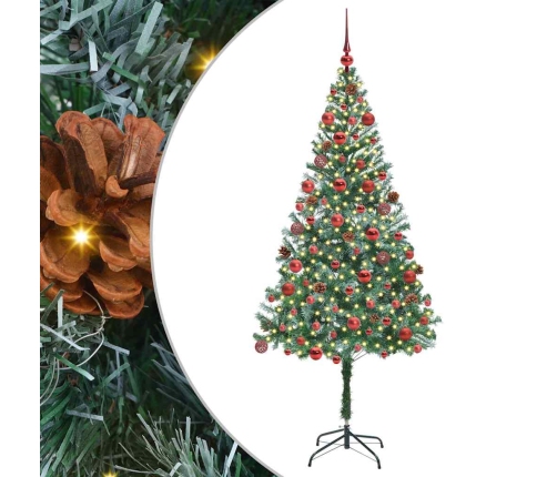 Mākslīgā Ziemassvētku Eglīte Zaļa 180 Cm Pvc Un Tērauds Vidaxl