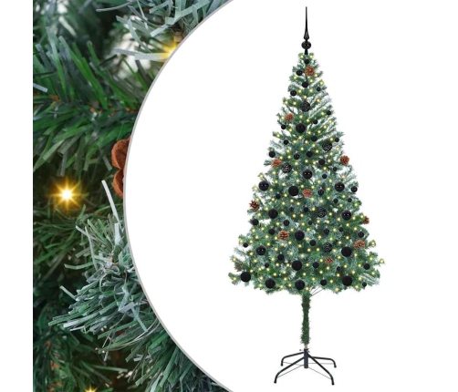 Mākslīgā Ziemassvētku Eglīte Zaļa 180 Cm Pvc Un Tērauds Vidaxl