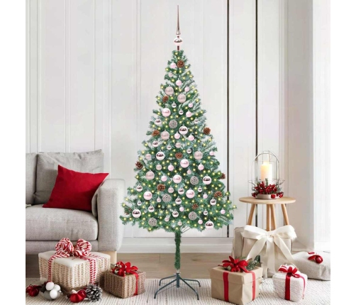 Mākslīgā Ziemassvētku Eglīte Zaļa 180 Cm Pvc Un Tērauds Vidaxl