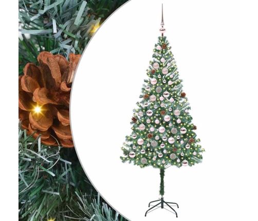 Mākslīgā Ziemassvētku Eglīte Zaļa 180 Cm Pvc Un Tērauds Vidaxl