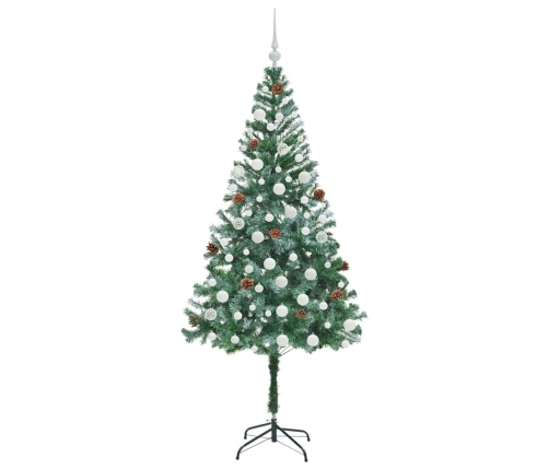 Mākslīgā Ziemassvētku Eglīte Zaļa 180 Cm Pvc Un Tērauds Vidaxl