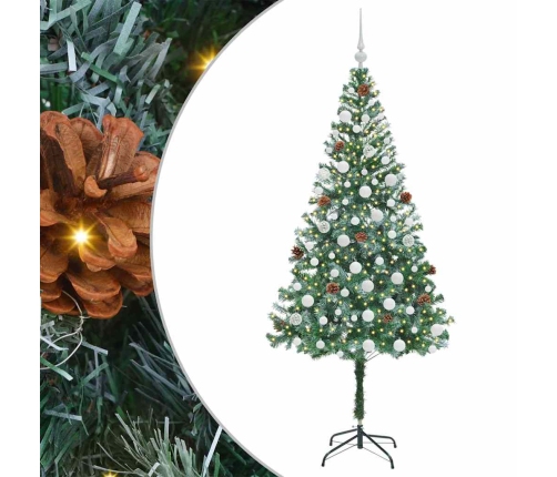 Mākslīgā Ziemassvētku Eglīte Zaļa 180 Cm Pvc Un Tērauds Vidaxl