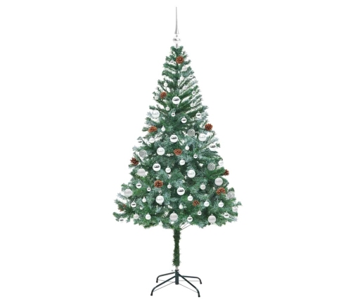 Mākslīgā Ziemassvētku Eglīte Zaļa 180 Cm Pvc Un Tērauds Vidaxl