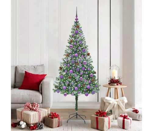 Mākslīgā Ziemassvētku Eglīte Zaļa 180 Cm Pvc Un Tērauds Vidaxl