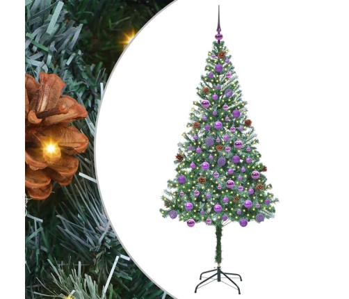 Mākslīgā Ziemassvētku Eglīte Zaļa 180 Cm Pvc Un Tērauds Vidaxl