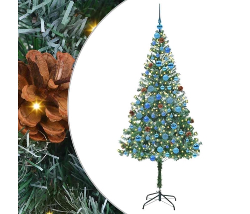Mākslīgā Ziemassvētku Eglīte Zaļa 180 Cm Pvc Un Tērauds Vidaxl