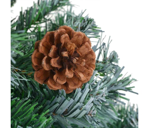 Mākslīgā Ziemassvētku Eglīte Zaļa 210 Cm Pvc Un Tērauds Vidaxl