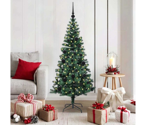 Mākslīgais Led Ziemassvētku Eglīte Zaļa 150Cm Pvc Un Metāls Vidaxl