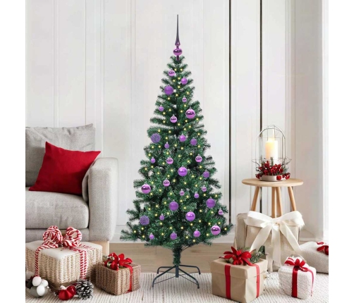 Mākslīgais Led Ziemassvētku Eglīte Zaļa 150Cm Pvc Un Metāls Vidaxl