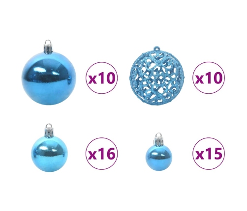 Mākslīgais Led Ziemassvētku Eglīte Zaļa 210 Cm Pvc Un Metāls Vidaxl