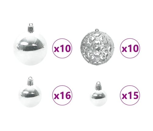 Mākslīgais Led Ziemassvētku Eglīte Zaļa 240Cm Pvc Un Metāls Vidaxl