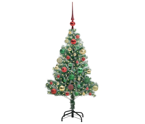 Mākslīgā Ziemassvētku Egle, Sniedziņu Klāta Ar Led Gaismu Vidaxl