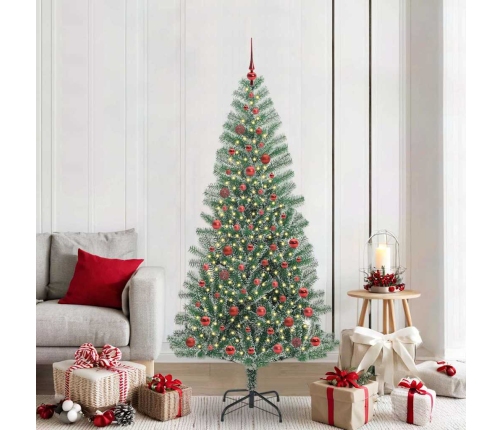 Mākslīgā Ziemassvētku Egle, Sniedziņu Klāta Ar Led Gaismu Vidaxl