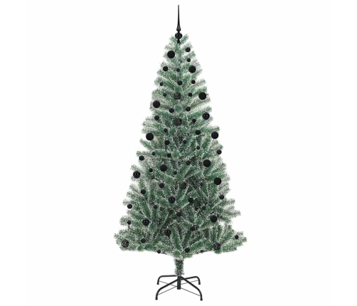 Mākslīgā Ziemassvētku Egle, Sniedziņu Klāta Ar Led Gaismu Vidaxl