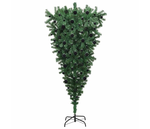 Apkārtēji Uzstādīts Mākslīgais Piramīdveida Ziemassvētku Koks Ar Bumbiņu Komplektu Vidaxl