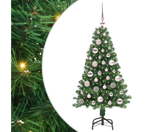 Mākslīgā Ziemassvētku Eglīte Su 150 Led Ar Statīvu Zaļa 120 Cm Vidaxl