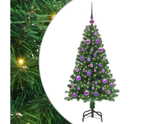 Mākslīgā Ziemassvētku Eglīte Su 150 Led Ar Statīvu Zaļa 120 Cm Vidaxl