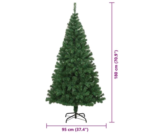 Mākslīgā Ziemassvētku Eglīte Su 300 Led Ar Statīvu Zaļa 180 Cm Vidaxl