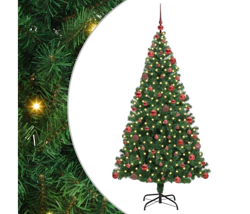 Mākslīgā Ziemassvētku Eglīte Su 300 Led Ar Statīvu Zaļa 180 Cm Vidaxl