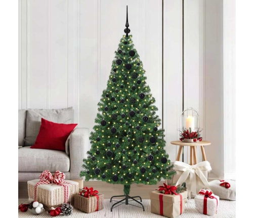 Mākslīgā Ziemassvētku Eglīte Su 300 Led Ar Statīvu Zaļa 180 Cm Vidaxl