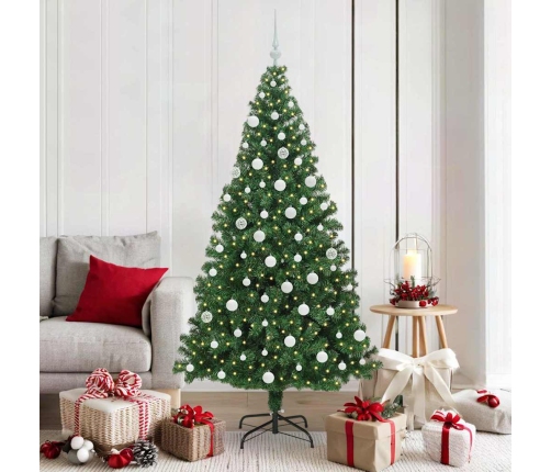 Mākslīgā Ziemassvētku Eglīte Su 300 Led Ar Statīvu Zaļa 180 Cm Vidaxl