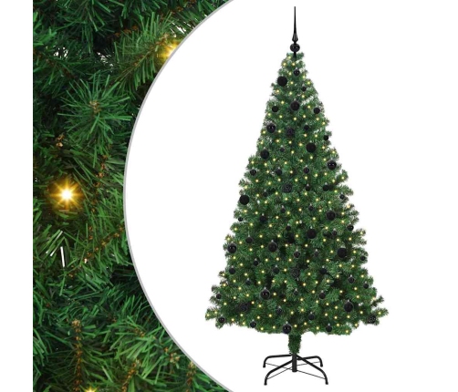 Mākslīgā Ziemassvētku Eglīte Su 300 Led Ar Statīvu Zaļa 210 Cm Vidaxl