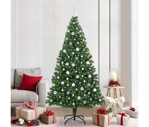 Mākslīgā Ziemassvētku Eglīte Su 300 Led Ar Statīvu Zaļa 210 Cm Vidaxl