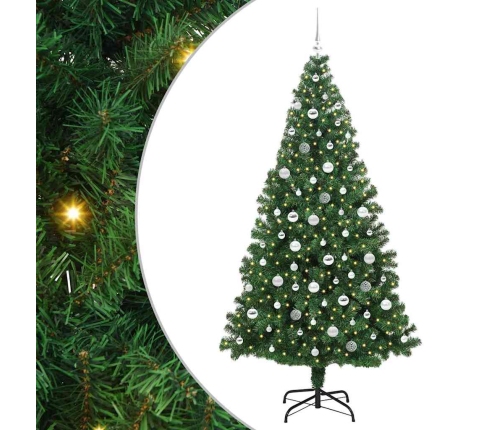 Mākslīgā Ziemassvētku Eglīte Su 300 Led Ar Statīvu Zaļa 210 Cm Vidaxl