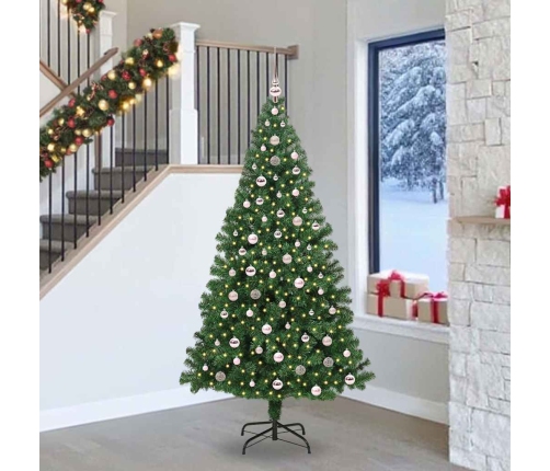 Mākslīgā Ziemassvētku Eglīte Su 300 Led Ar Statīvu Zaļa 240 Cm Vidaxl