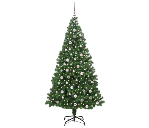 Mākslīgā Ziemassvētku Eglīte Su 300 Led Ar Statīvu Zaļa 240 Cm Vidaxl