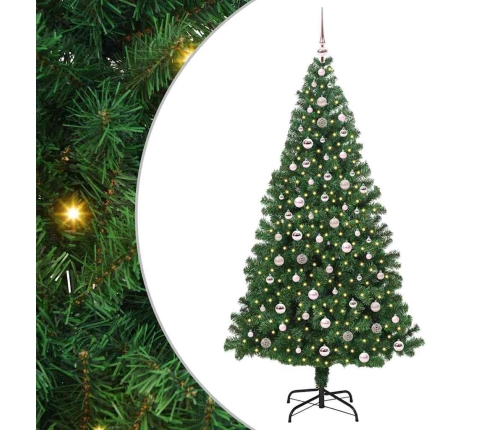 Mākslīgā Ziemassvētku Eglīte Su 300 Led Ar Statīvu Zaļa 240 Cm Vidaxl