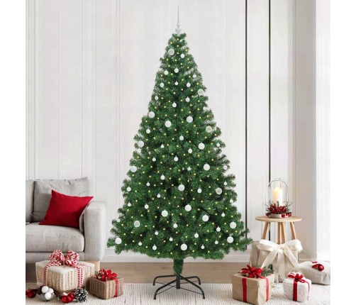 Mākslīgā Ziemassvētku Eglīte Su 300 Led Ar Statīvu Zaļa 240 Cm Vidaxl