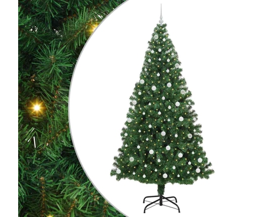 Mākslīgā Ziemassvētku Eglīte Su 300 Led Ar Statīvu Zaļa 240 Cm Vidaxl