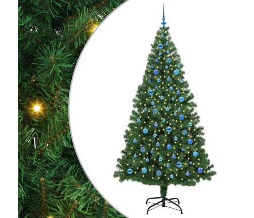 Mākslīgā Ziemassvētku Eglīte Su 300 Led Ar Statīvu Zaļa 240 Cm Vidaxl