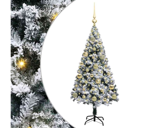 Mākslīgā Ziemassvētku Eglīte Su 150 Led Ar Statīvu Zaļa 120 Cm Vidaxl