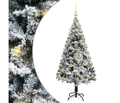 Mākslīgā Ziemassvētku Eglīte Su 150 Led Ar Statīvu Zaļa 150 Cm Vidaxl