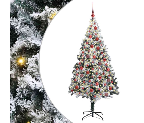 Mākslīgā Ziemassvētku Eglīte Su 300 Led Ar Statīvu Zaļa 180 Cm Vidaxl