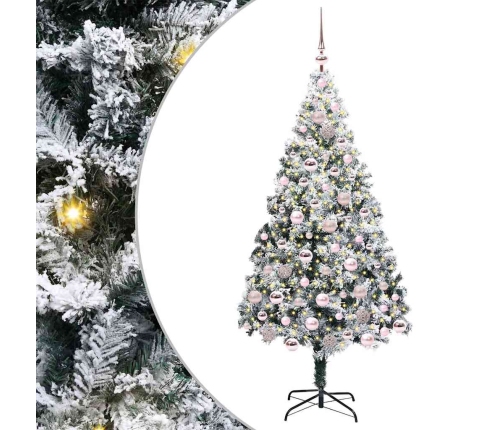 Mākslīgā Ziemassvētku Eglīte Su 300 Led Ar Statīvu Zaļa 180 Cm Vidaxl