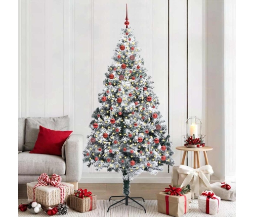 Mākslīgā Ziemassvētku Eglīte Su 300 Led Ar Statīvu Zaļa 210 Cm Vidaxl