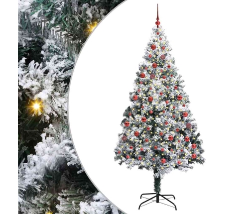 Mākslīgā Ziemassvētku Eglīte Su 300 Led Ar Statīvu Zaļa 210 Cm Vidaxl